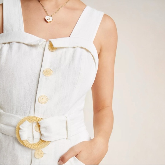 ANTHROPOLOGIE • Cape Code Jumpsuit in Ivory - Picture 3 of 15